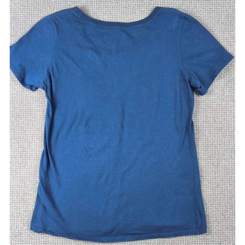 Nike The Nike Tee Athletic Fit T-Shirt Maize & Blue U Of M Women's Size Medium